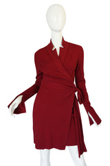 Recent Red Diane Von Furstenberg Wrap Dress