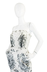 F/W 2007 Jean Paul Gaultier Baroque Strapless Silk Dress