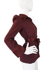 1970s Lee Bender Crepe & Satin Jacket