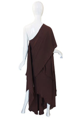 Rare 1970s Silk Grecian Jacqueline de Ribes Gown