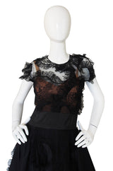 Rare 1942 "It's Not True" Adrian Silk & Lace Gown