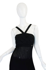 2008C Chanel Resort Runway Knit Bandage Halter Top Dress