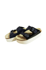 Limited Edition Navy Sacai Stacked Birkenstocks