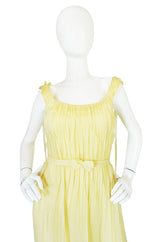 F/W 2005 Alexander McQueen Documented Runway Yellow Silk Dress