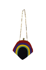 1960s Fully Beaded Rainbow Pierre Cardin Bag Clutch
