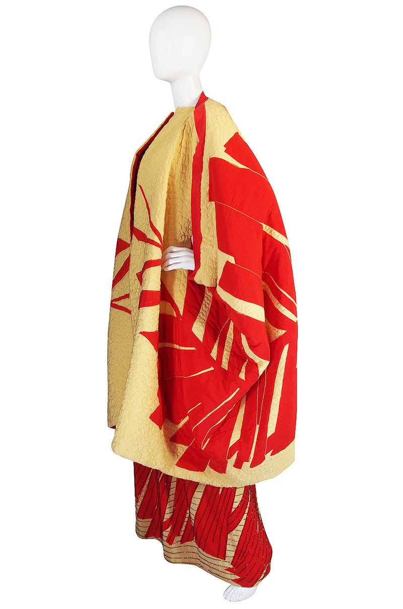 c.1980 Spectacular Michaele Vollbracht Bead Dress & Coat