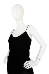 1978 Oscar de la Renta Velvet & Dotted Net Dress