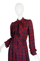 1979 Haute Couture Yves Saint Laurent Silk Dress