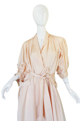 1940s Rayon Hostess Wrap Dress
