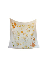 Huge Hermes Floral Print Cashmere Scarf or Shawl