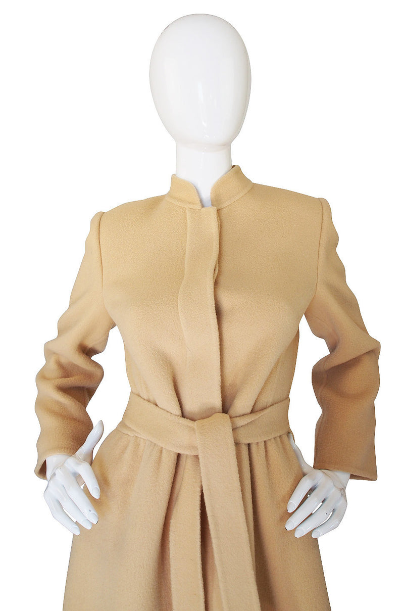 1970s Andre Laug Camel Wool Coat