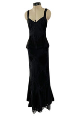 Gorgeous Spring 2005 Christian Dior by John Galliano Black Silk & Lace Dress