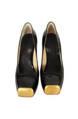 Alexander McQueen Patent Toe Cap Pumps 38