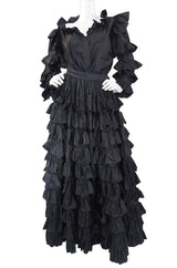 1983/4 Important Ruffled Yves Saint Laurent Set