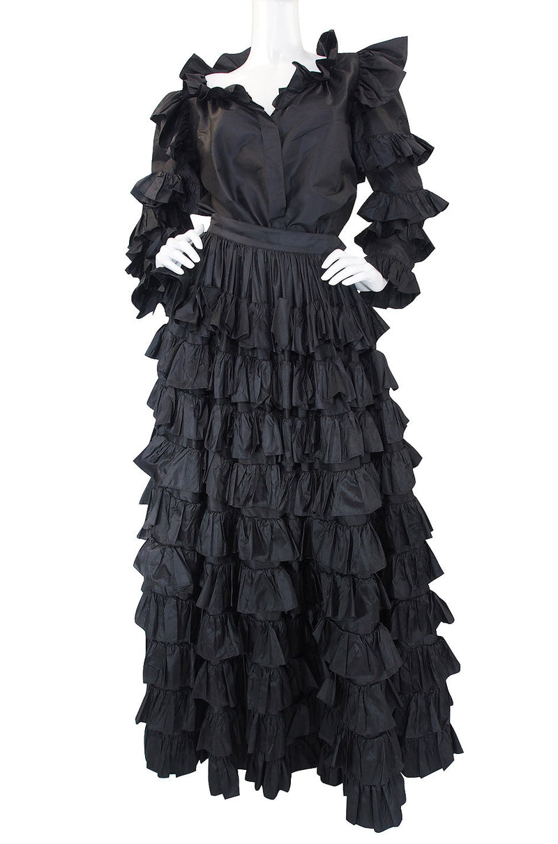 1983/4 Important Ruffled Yves Saint Laurent Set