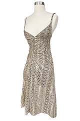 Spring 2013 Valentino Runway Look 33 Natural Snakeskin Slip Dress