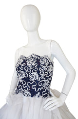 1980s Lilli Diamond Pouf Ribbon Dress