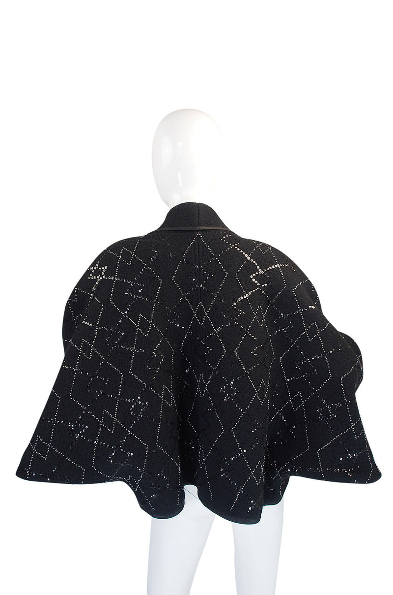 1970s Sequin Wool Yves Saint Laurent Jacket