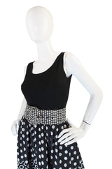 c.1965 Rudi Gernreich Dot Maxi Dress with Belt