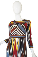 1960s Emilio Pucci Fine Silk & Cashmere Dress