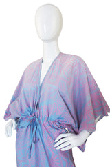 1974 "Spinifix Landscape" Print Zandra Rhodes Caftan