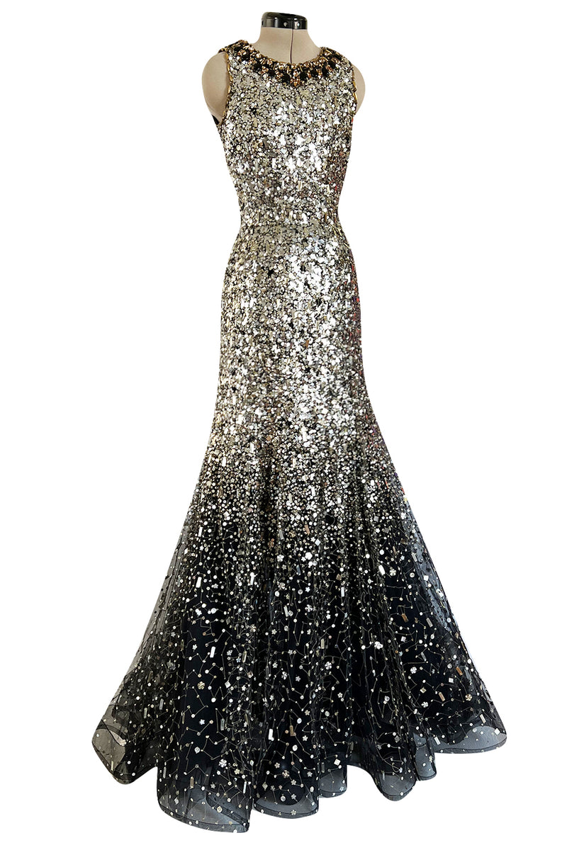 Stunning Fall 2006 Oscar de la Renta Runway Gold & Silver Sequin & Bea – Shrimpton Couture Stunning Fall 2006 Oscar de la Renta Runway Gold & Silver Sequin & Bea – Shrimpton Couture