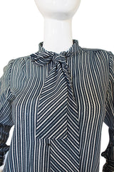 1970s Emanuel Ungaro Striped Top