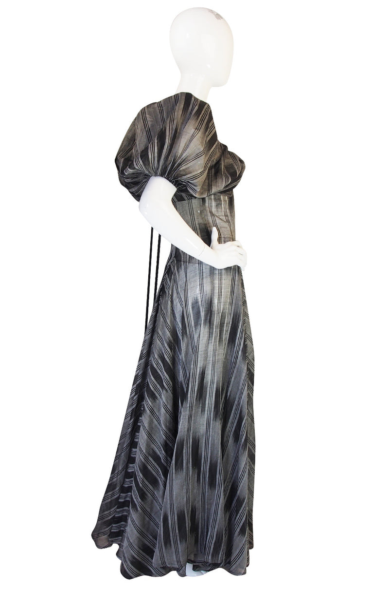 1970s Yves Saint Laurent Silk Dress with Exceptional Lines