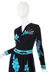 1970s Leonard Paris Printed Silk Jersey Dress