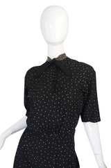 Rare 1940s Eisenberg and Sons Studded Dress