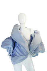 1988 Bob Mackie Baby Blue Silk "Domino" Jacket