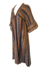 c.1976 Kay Cosserat Wool, Mohair & Silk Kimono Inspired Coat