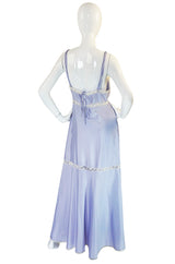 1970s Silk & Lace Chloe Lingerie Set