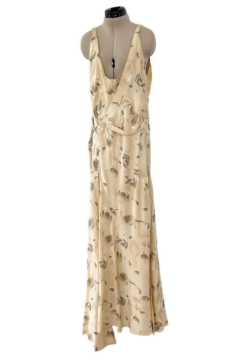 Rare & Beautiful 1920s E. L. Mayer Pale Gold Silk Flapper Dress w Lame Shrimpton Couture Rare & Beautiful 1920s E. L. Mayer Pale Gold Silk Flapper Dress w Lame Shrimpton Couture