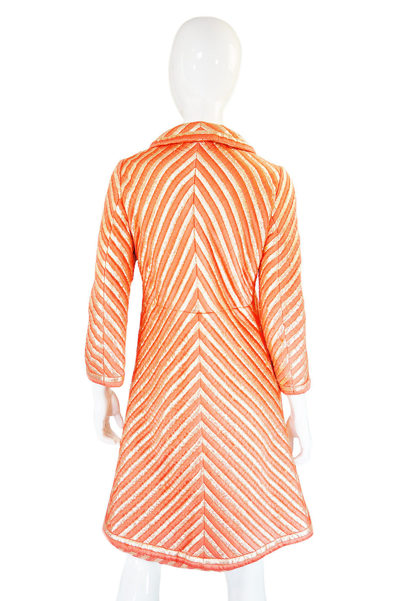 1967 Christian Dior Couture Striped Coat