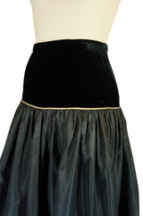 1970s YSL Silk Taffeta Ball Gown Skirt