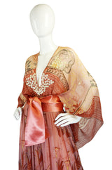 Rare 1974 Zandra Rhodes Lillies Dress