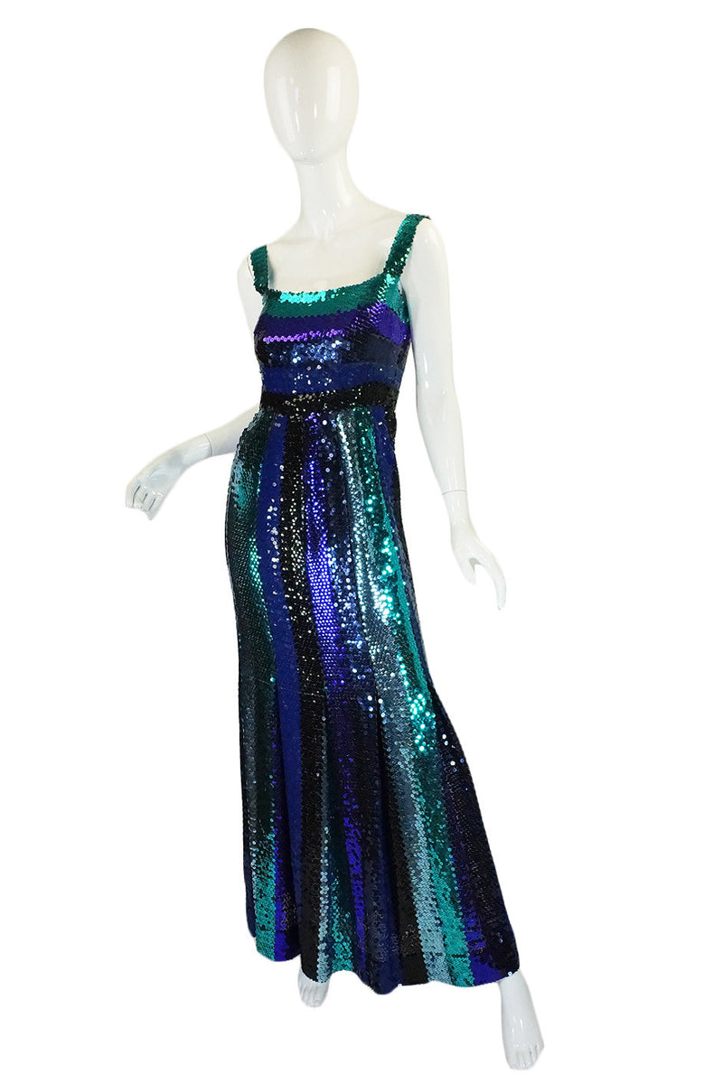 1960s Sequin Givenchy Gown & Wrap