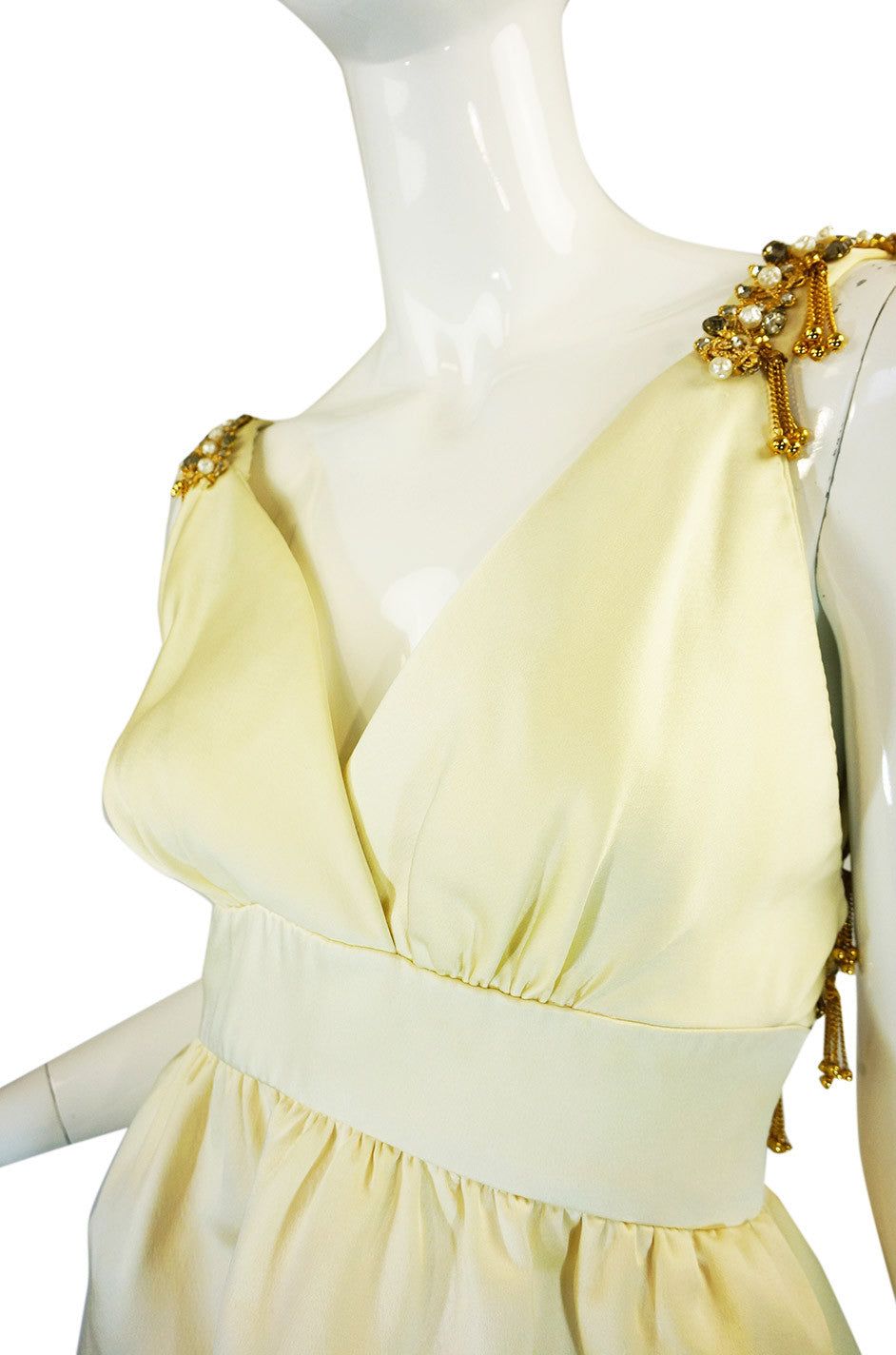 1970s Roger Freres Scenic Print Dress