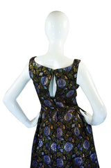 1960s Metallic Silk Brocade Pat Sandler