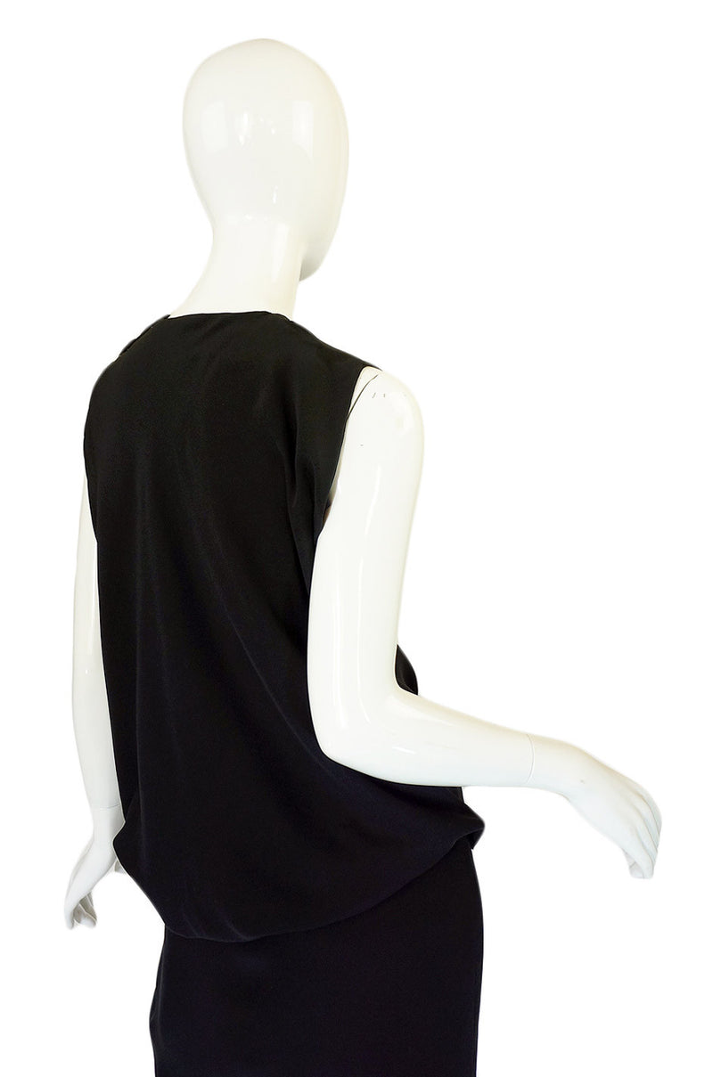 1950s Avant Garde Draped Silk Dress