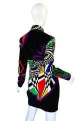 1990s Gianni Versace Versus Velvet Dress