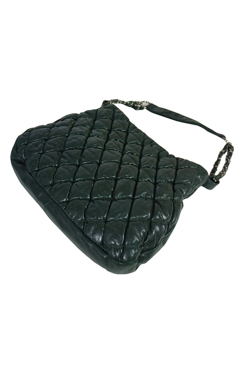 2008 Deep Green Quilted Chanel Bag