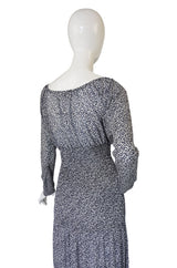 1970s Yves Saint Laurent Silk Maxi Dress