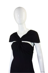 1970s Bias Cut Jean Muir Jersey Halter Dress