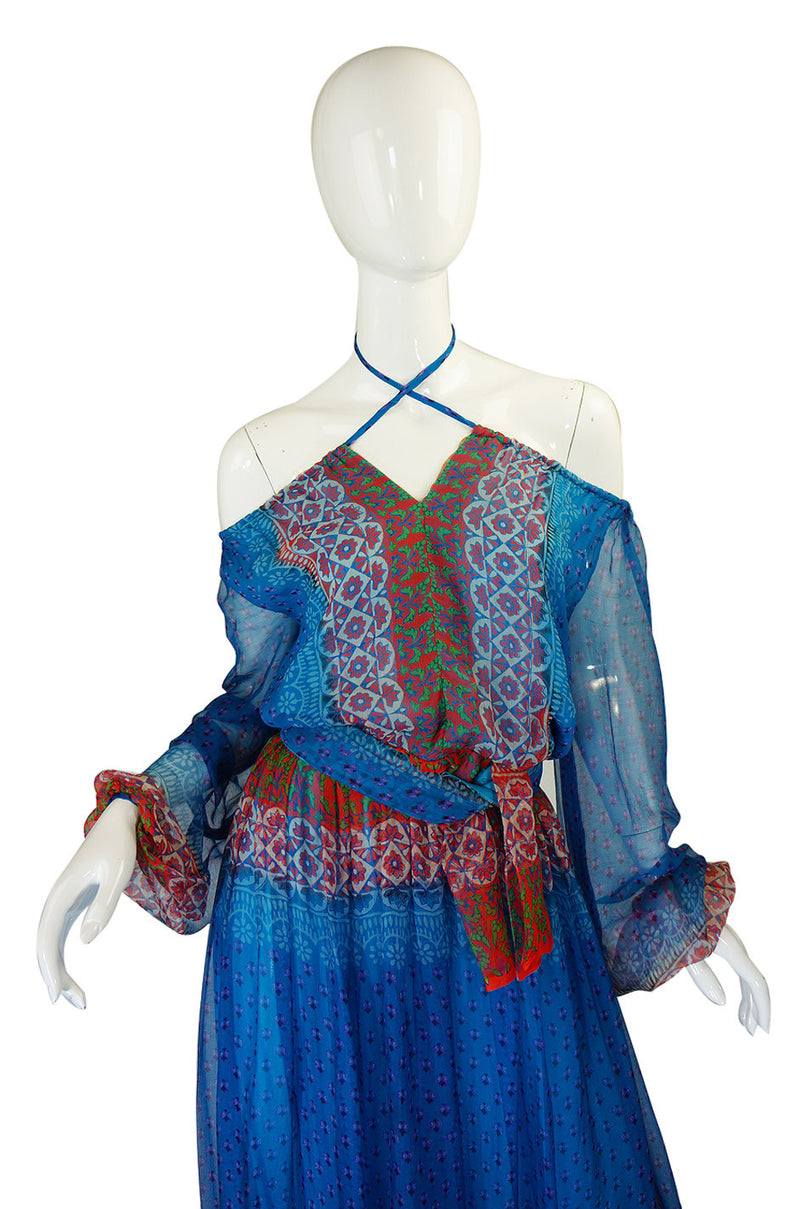 Rare 1970s Bellville Sassoon Silk Dress