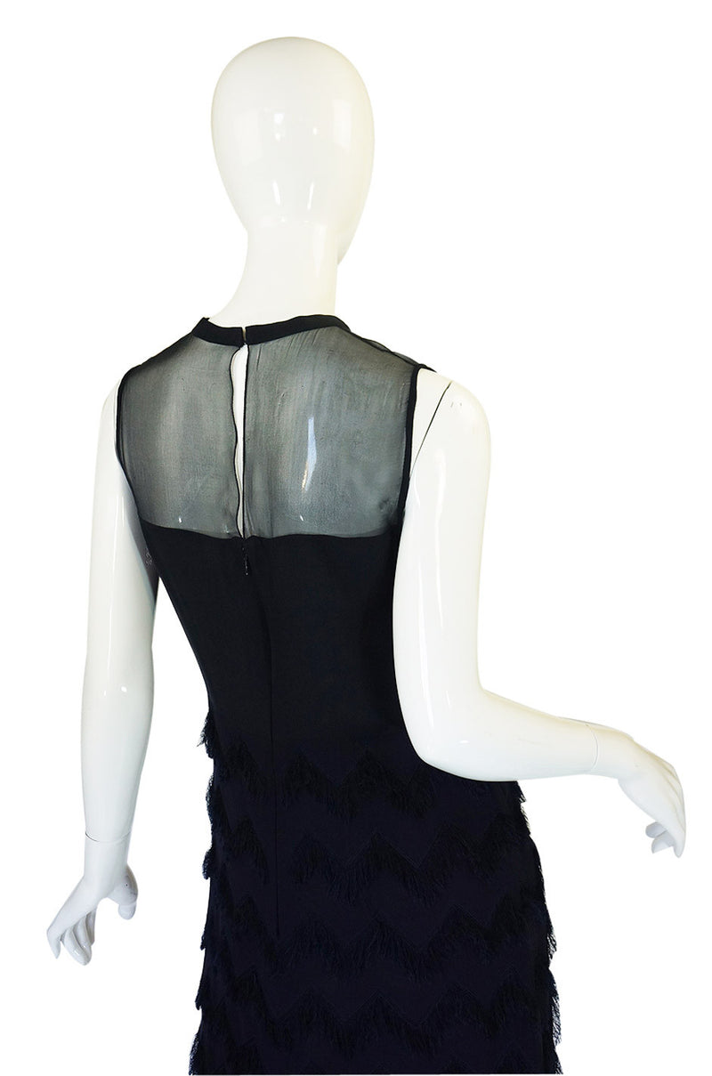 1980s Bill Blass Silk Chiffon Dress