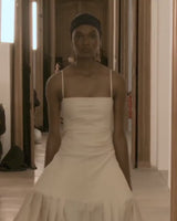 Spring 2018 Jacquemus by Simon Porte 'La Bomba' Closing Look Hoop Skirt Dress