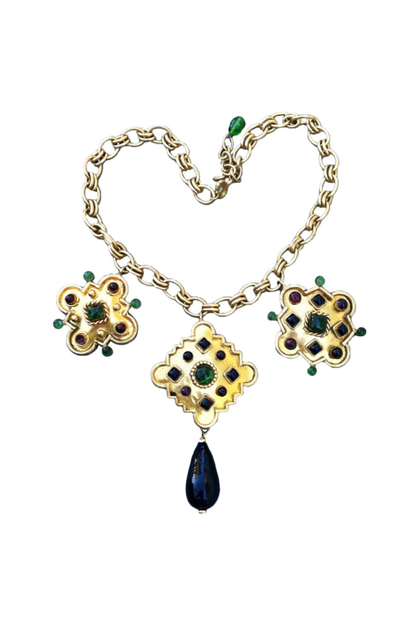 Rare ISABEL CANOVAS 1980s Gripoix Necklace