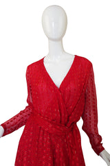1978 Numbered Dior Patron Original Silk Dress Set